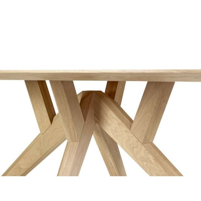 Solden eiken tafel design meubelzaak hasselt limburg