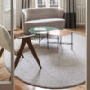 Evolution design -fauteuil -Design meubels-interieurwinkel-design winkel - woonkamer - living - houten poten - stof - beige