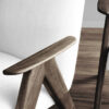 Evolution design - fauteuil -Design meubels-interieurwinkel-design winkel - woonkamer - living - houten poten - wit - stof