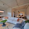 Design Sofa-Toonzaalmodel-Solden-Ronde Hoeksofa -licht grijs